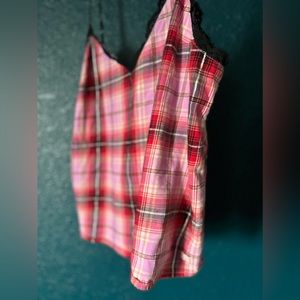 Victoria secret plaid Spagetti strap top